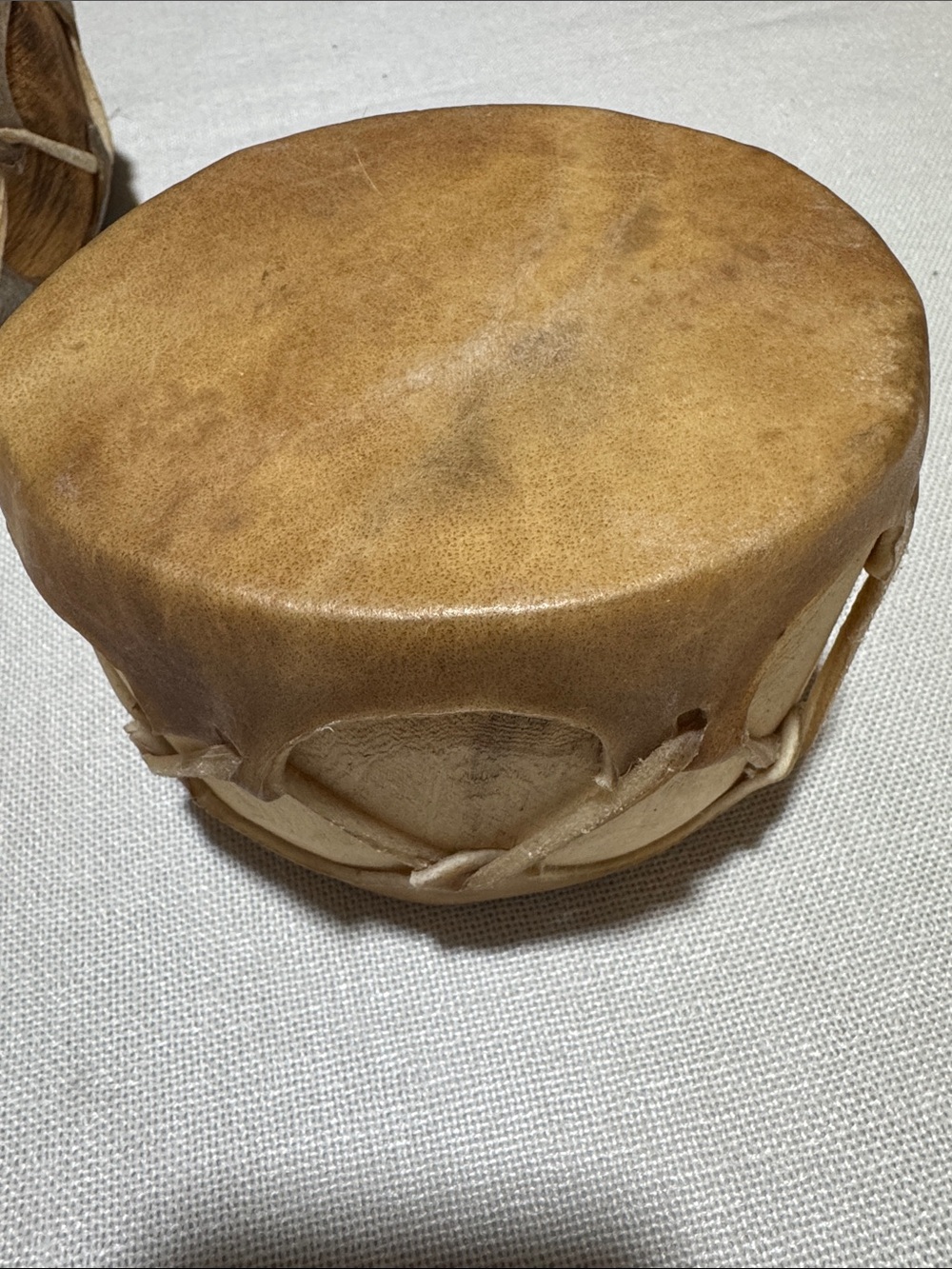Handmade Frame Drum - Natural Tan Leather